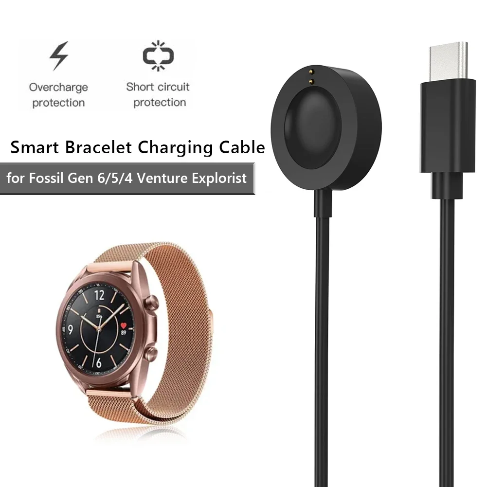 Fossil Watches Smartwatch Charger - 1M USB Type-C Magnetic Fast Charge