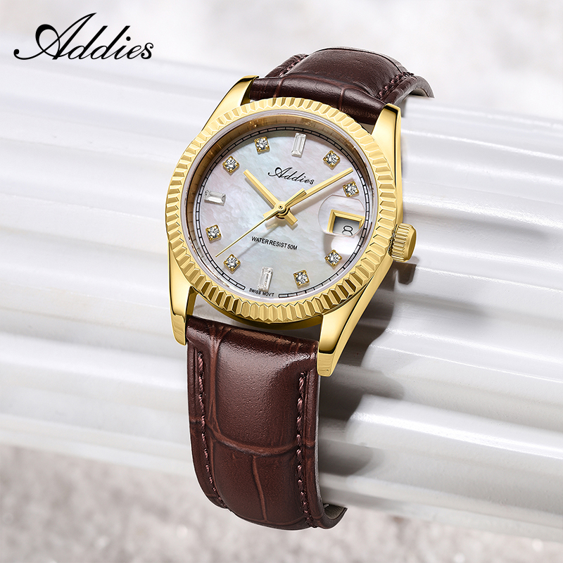 Waterproof Diving Watch - Addies 585 Quartz Woman's Watch 28mm