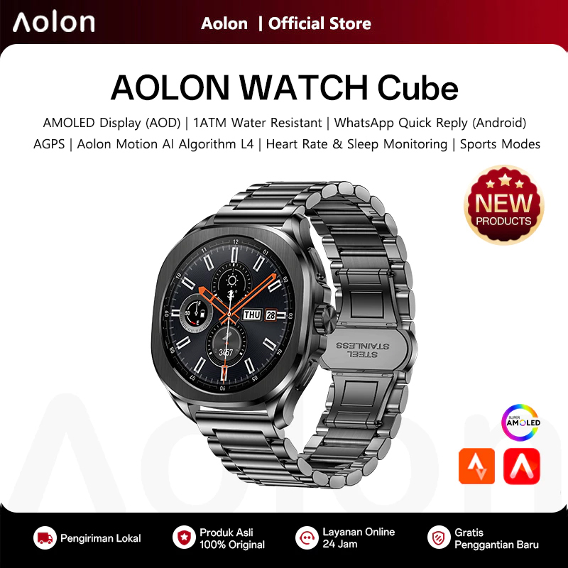 Smartwatch Watch Whatsapp - Aolon Cube Smart Watch 1.43