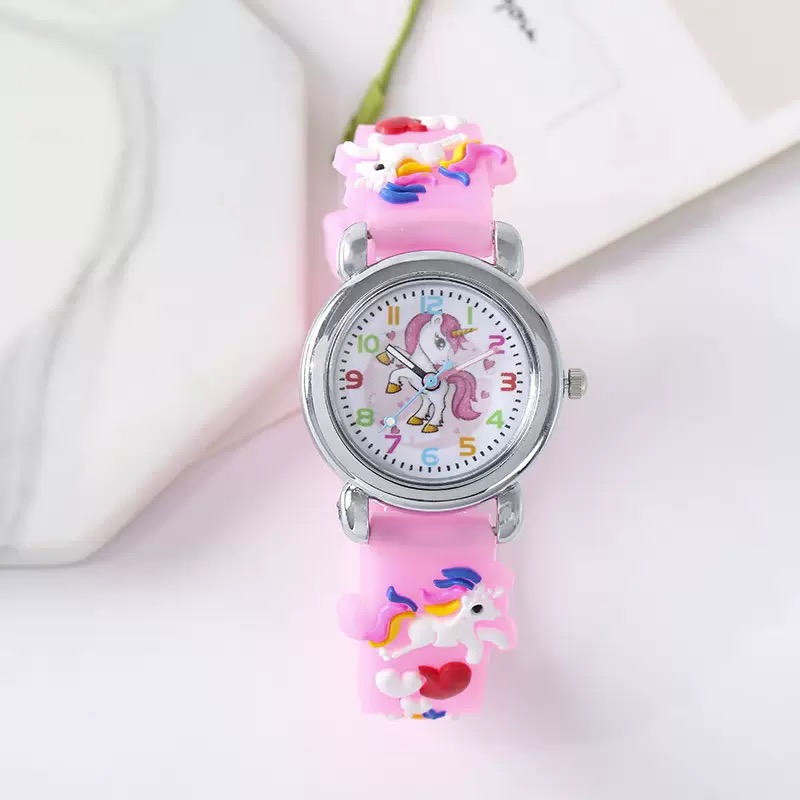 Silicone Sport Band - Fashion Colorful Cartoon Unicorn Children's Watch