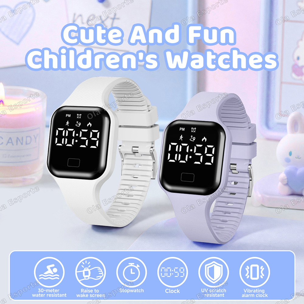 Smartwatch Digital Watches For Girls - Fashion Kids Smart Watch Unisex LED