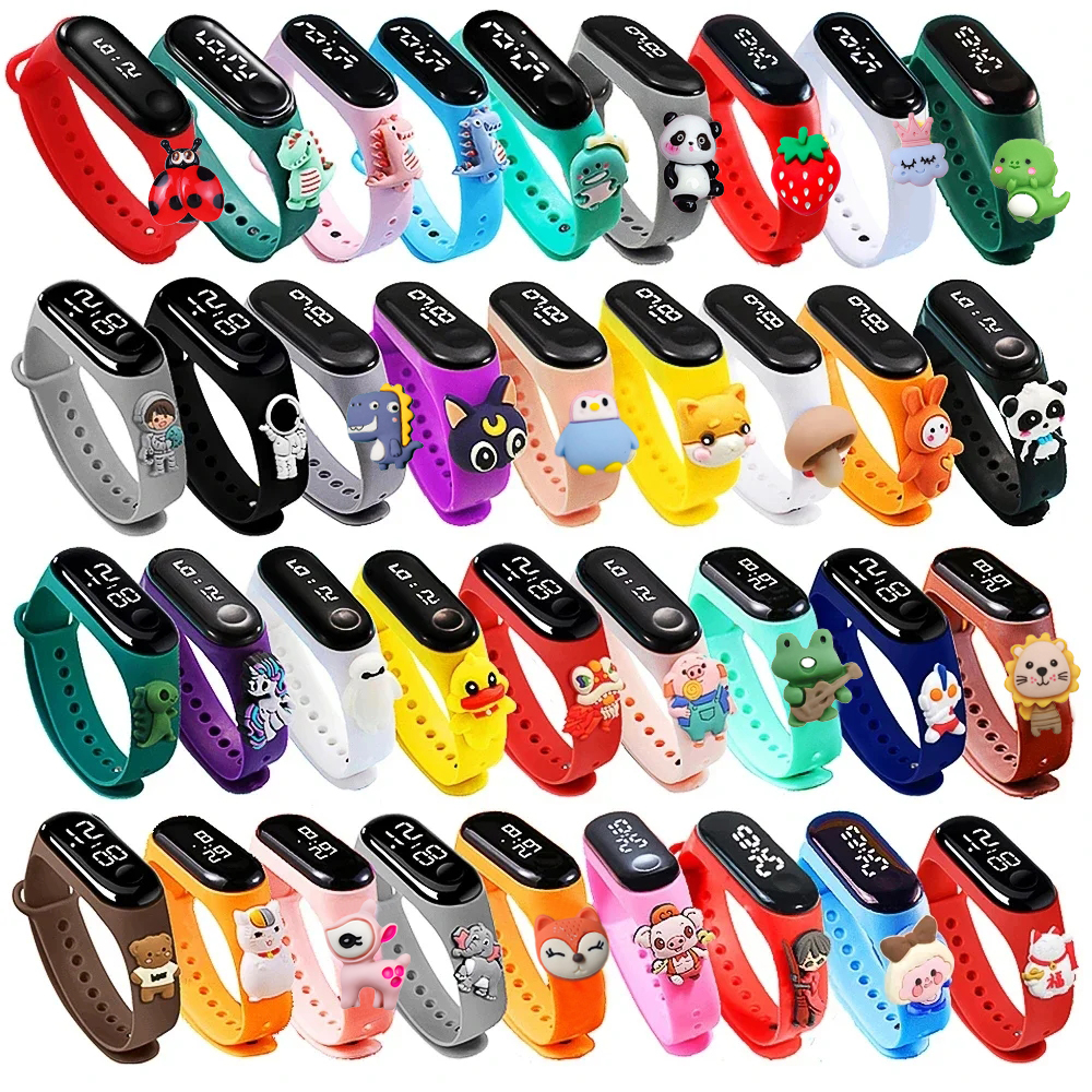 Smartwatch Digital Watches For Kid Boy - Waterproof Children Smart Touch Led Watch