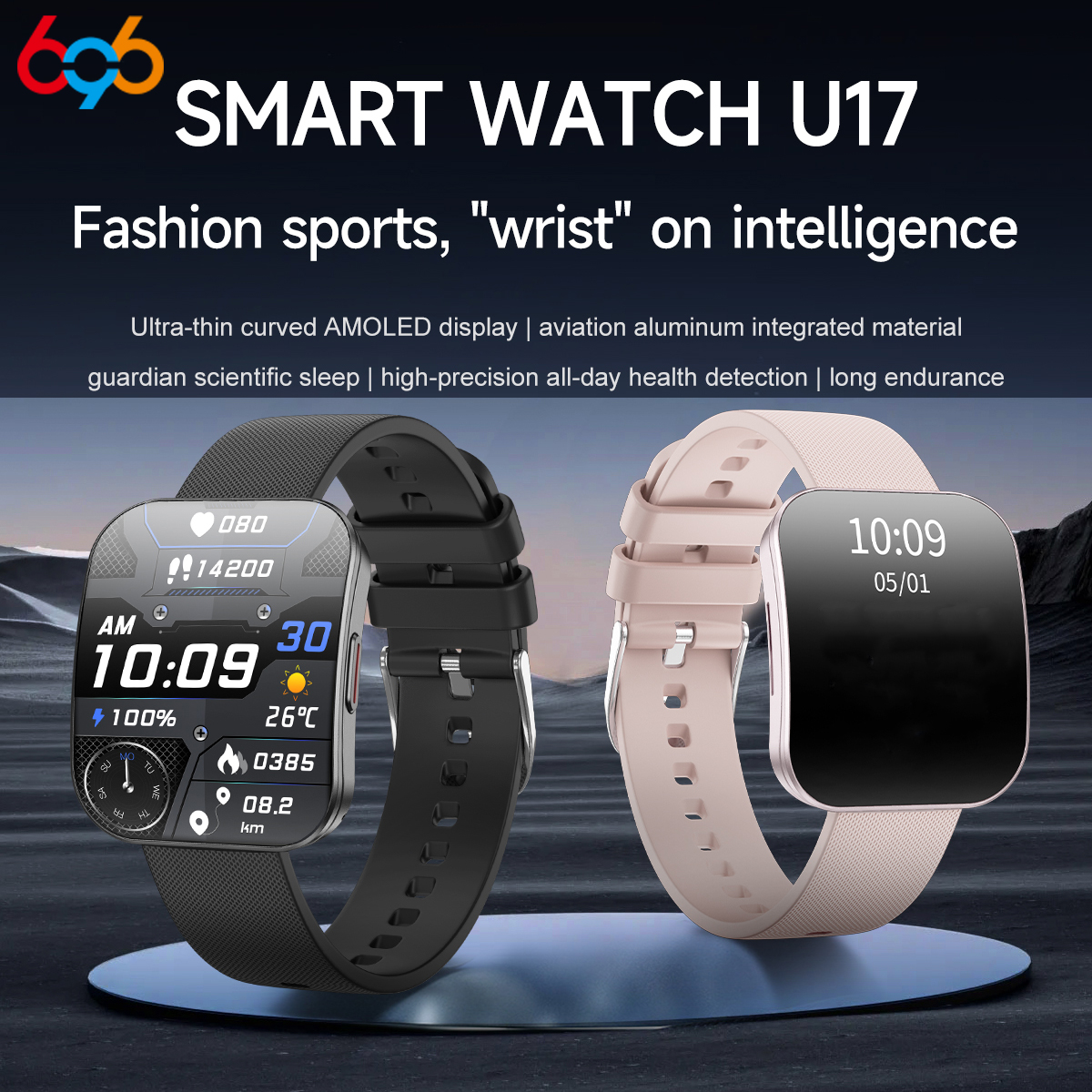 Smartwatch Health Watches For Women - Amoled Ultra-thin Curved Waterproof Smartwatch Women