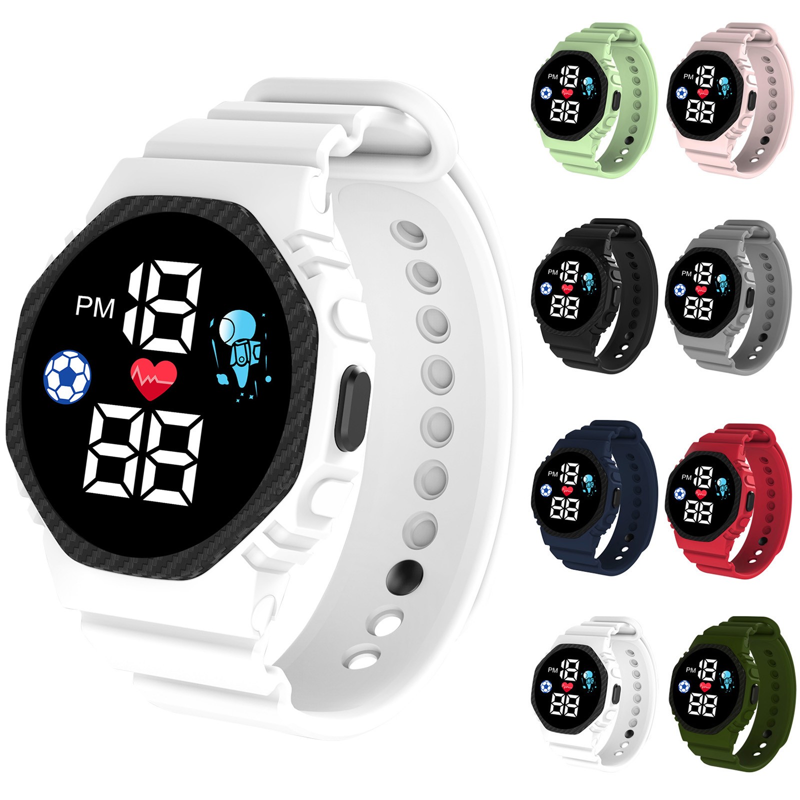 Smartwatch Digital Watches For Girls - Multi-color Smart Watch For Kids Boy
