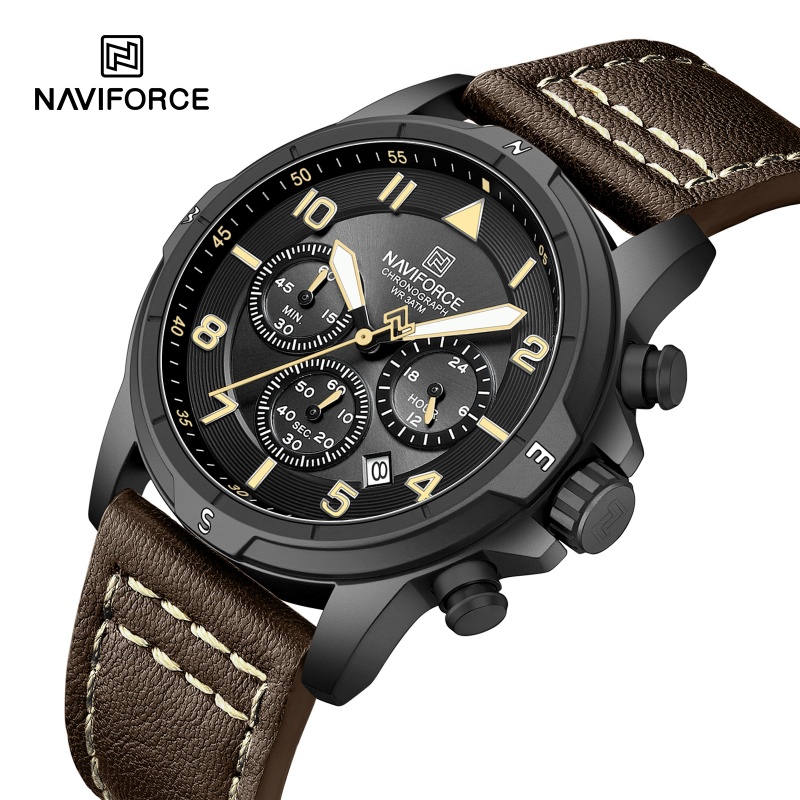 Watches Not Smartwatch - NAVIFORCE Man's Watch Quartz Chronograph 30M