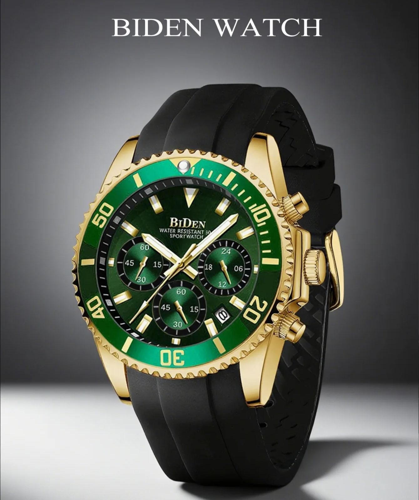 Watches Not Smartwatch - BIDEN Classic Green Watch For Man