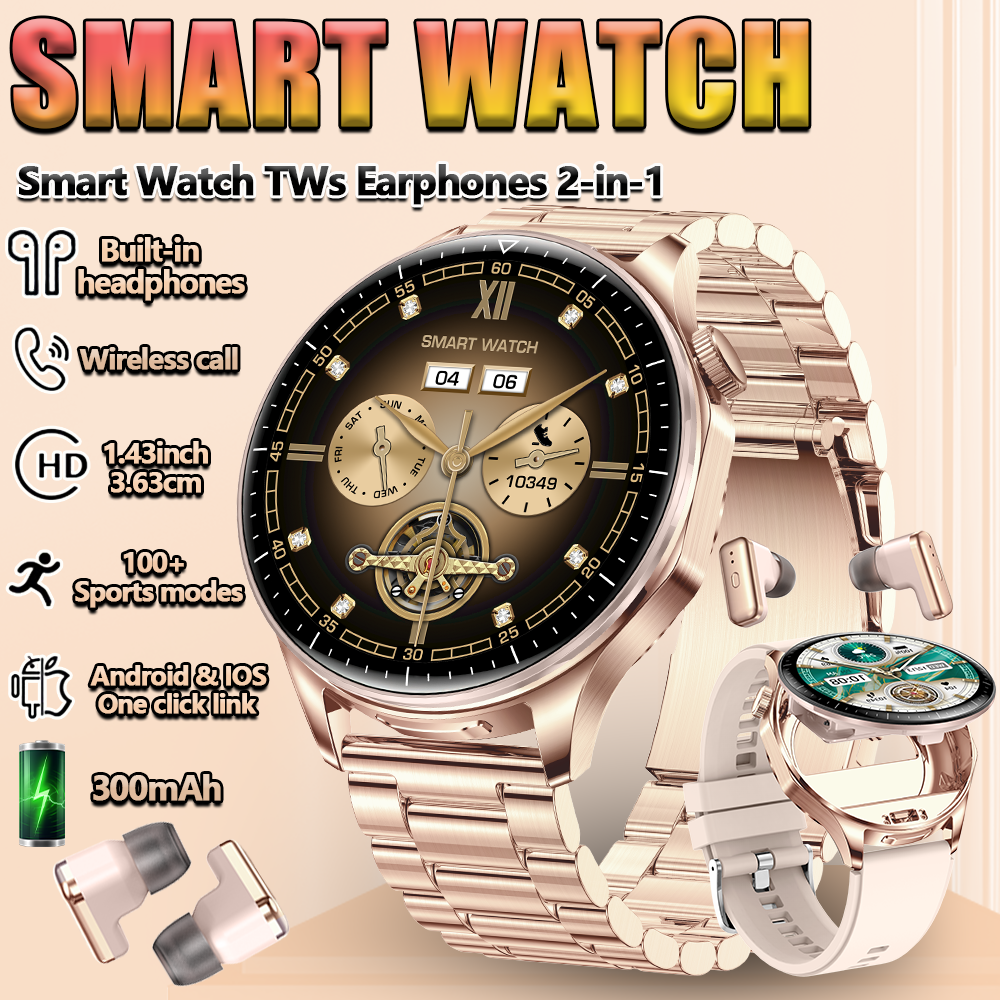 Smartwatch Noise Watches For Women - 2 In 1 TWS Headset Smart
