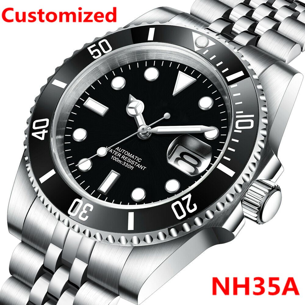 Waterproof Diving Watch - DIY Logo 40MM Dive Watch NH35