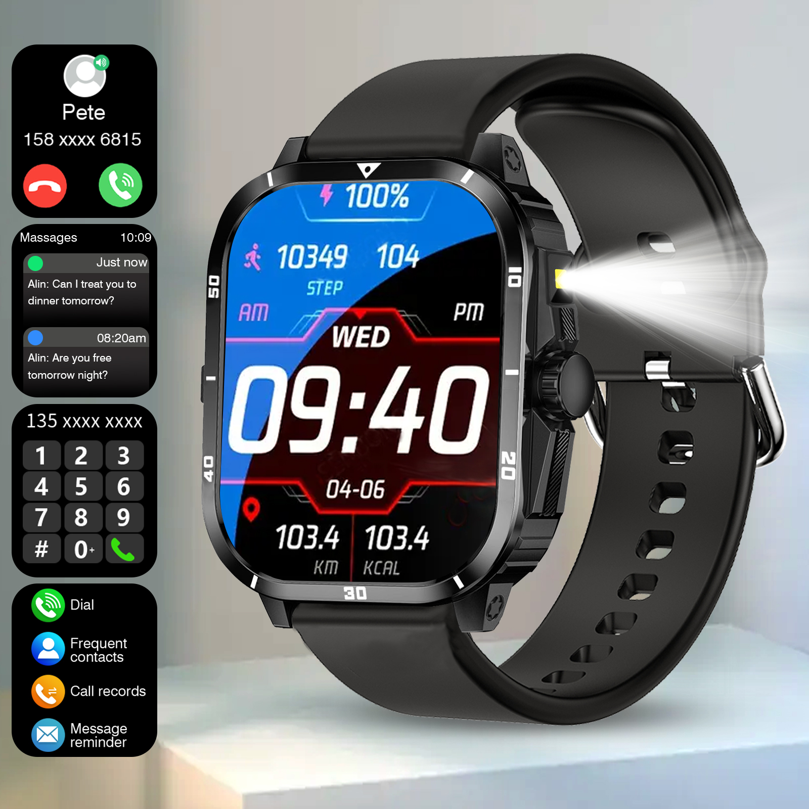 Smartwatch Watches That Connect To Iphone - New Smart Watch for Men and
