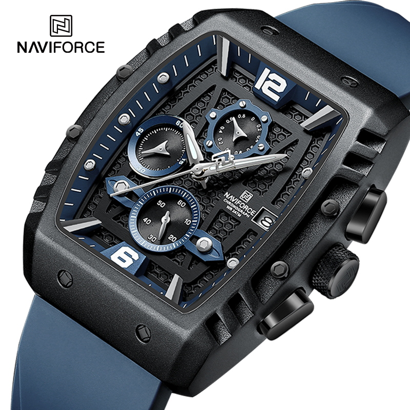 Silicone Sport Band - NAVIFORCE Men's Luxury Watch Waterproof Sport