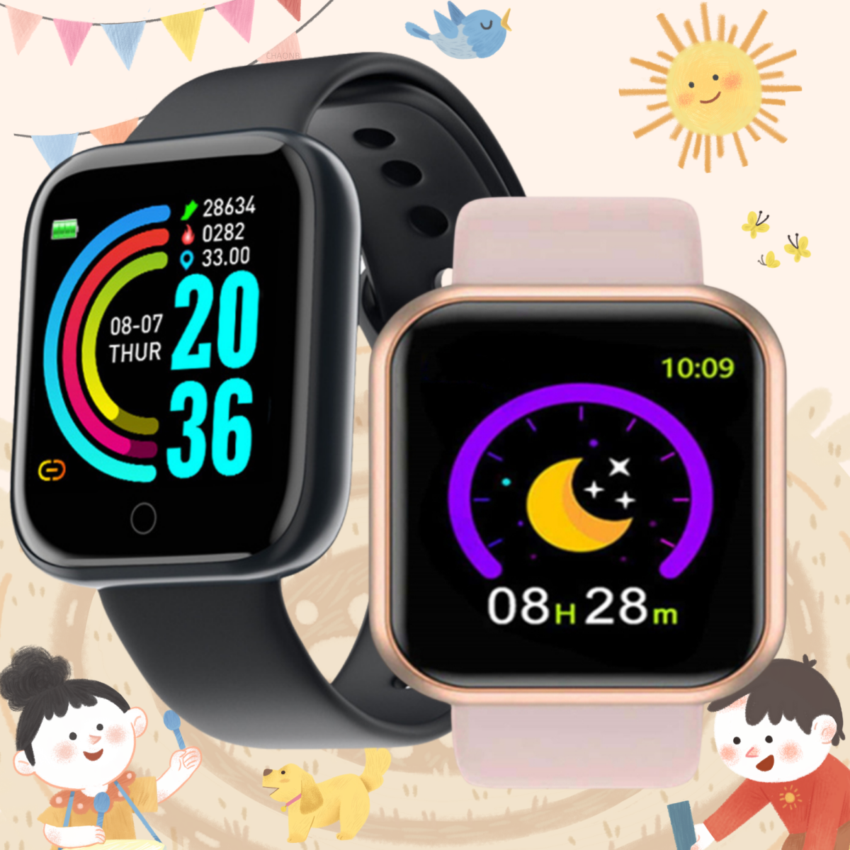 Smartwatch Digital Watches For Girls - 2025 New Digital Watches Smart LED