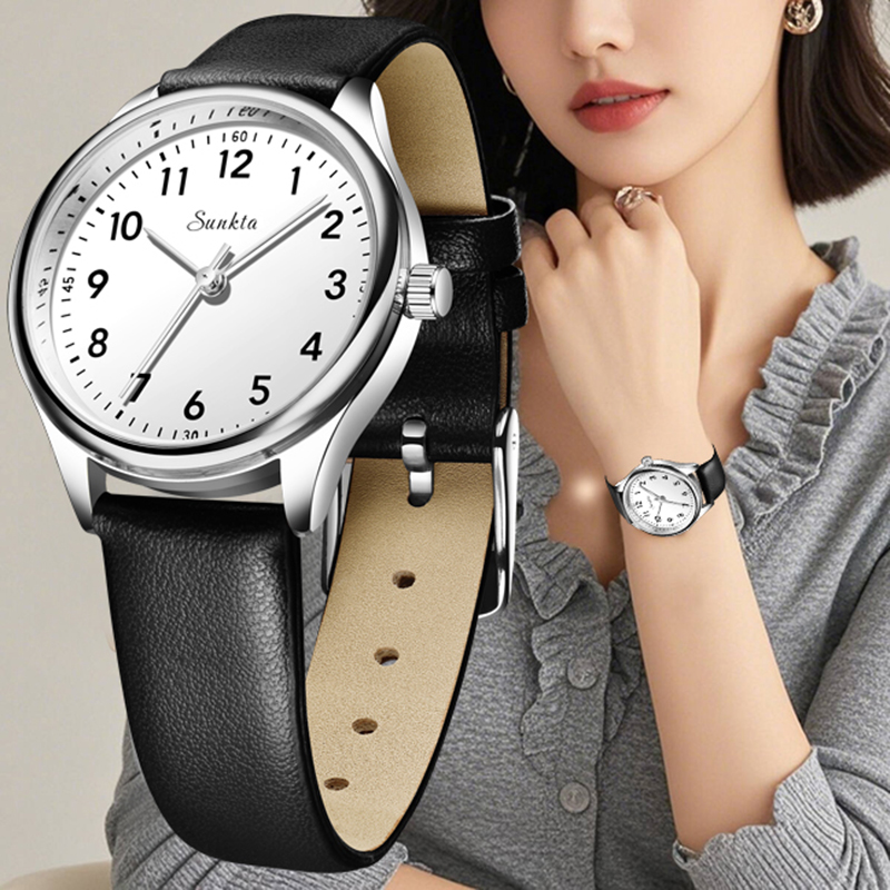 Waterproof Diving Watch - LIGE Simple Women Fashion Black And