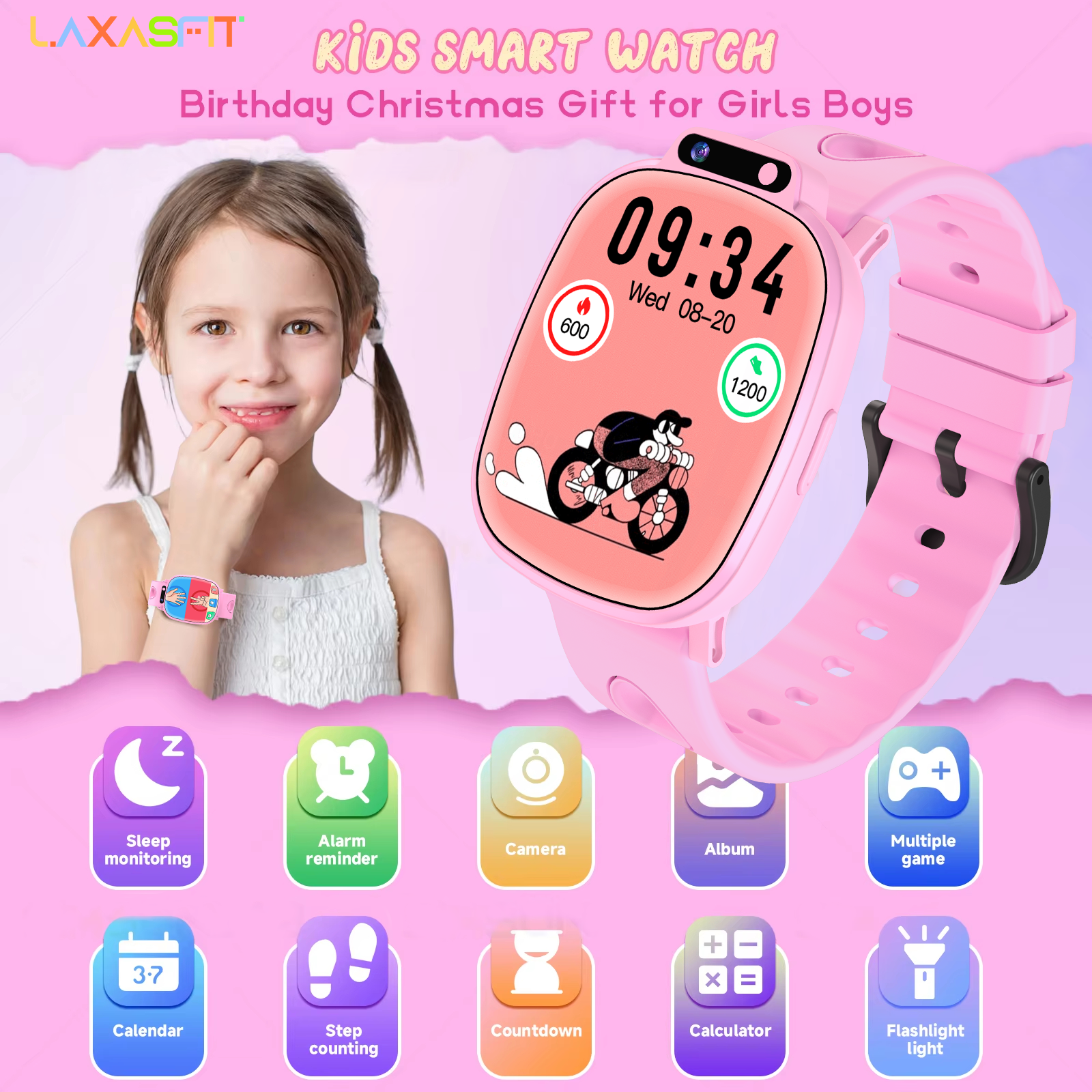 Kids Watches Not Smartwatch - LAXASFIT Kids Toy Smart Watch HD