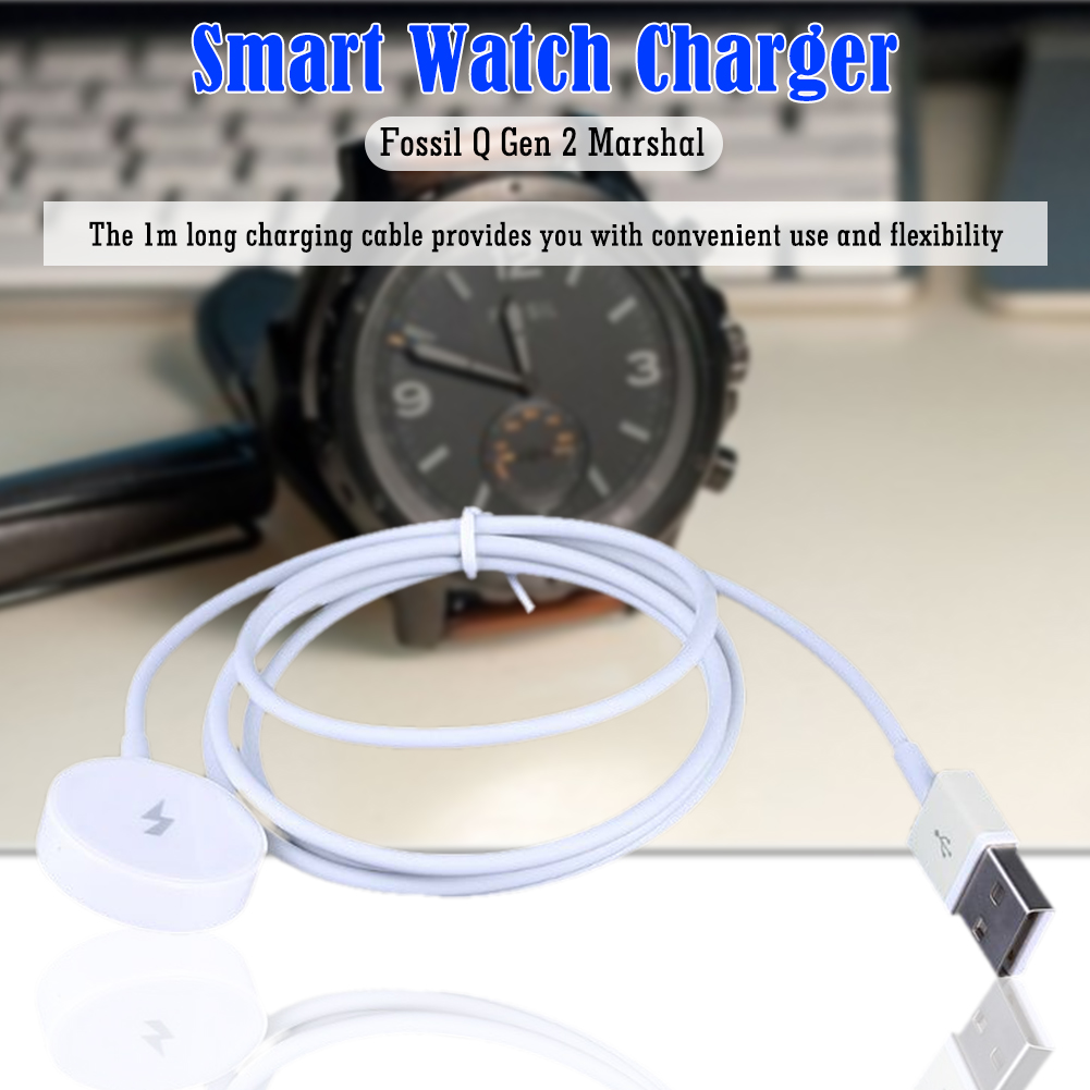 Fossil Watches Smartwatch Charger - 1m Smart Watch Magnetic Charger Short