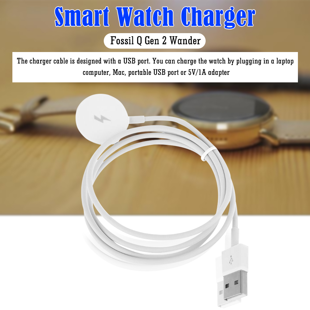 Fossil Watches Smartwatch Charger - Watch Charger Cable USB Charging Dock