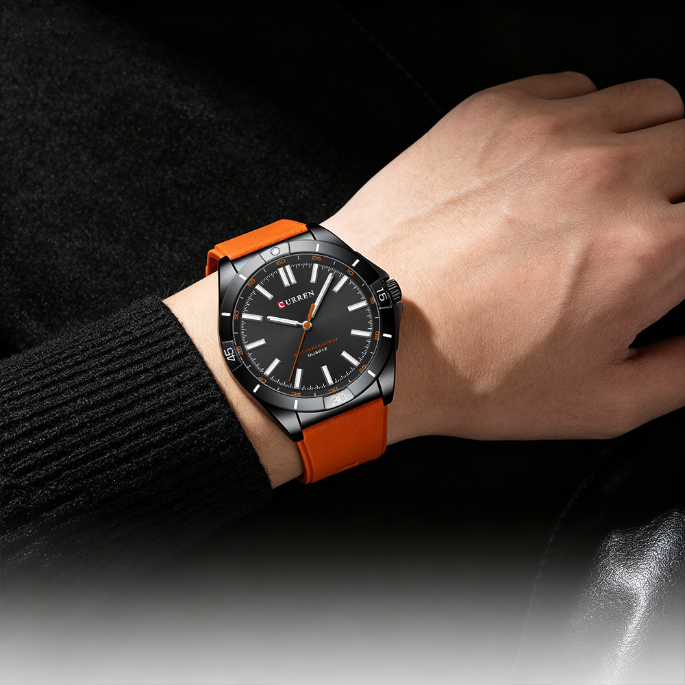 CURREN Men Minimalist Sport Qu - đánh giá và giá Silicone Sport Band