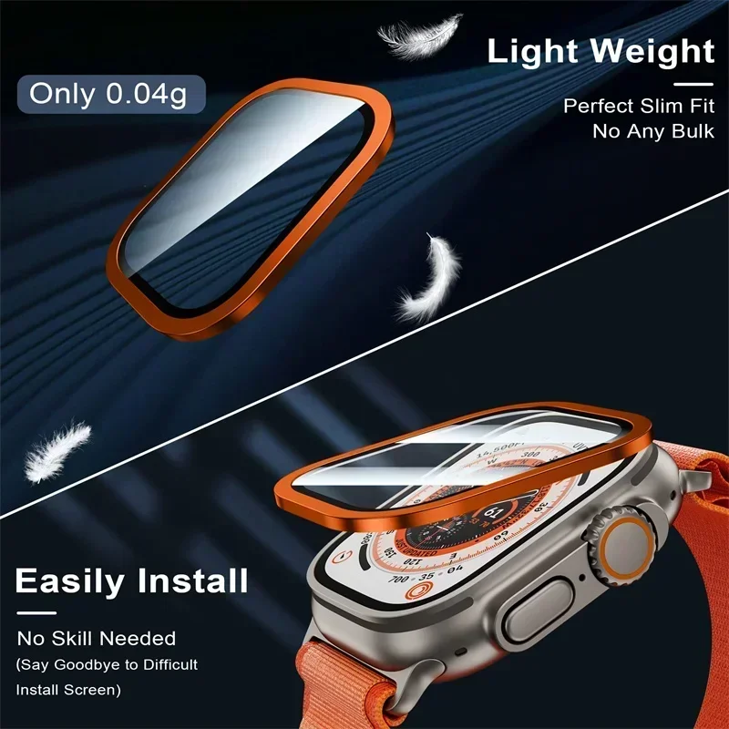 2PCS Titanium Metal Frame for  - đánh giá và giá Smartwatch Watches For Men