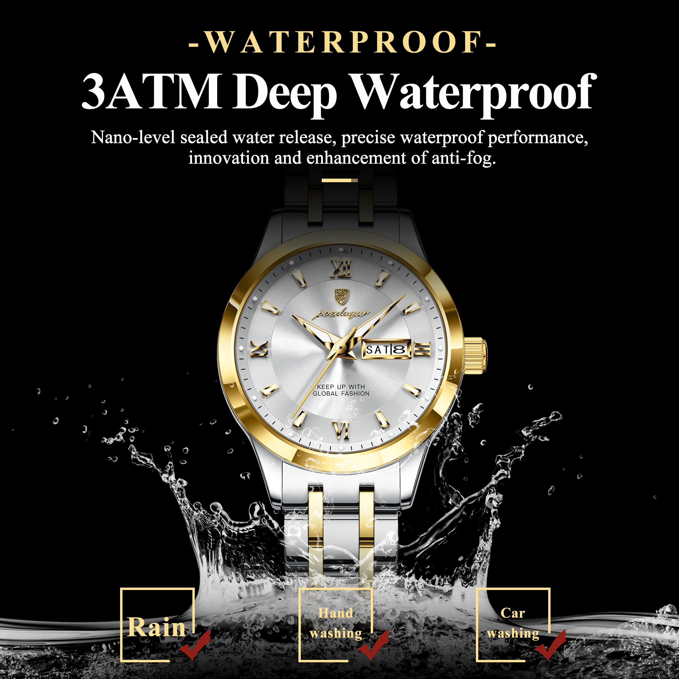 POEDAGAR Fashion Women Watch L - đánh giá và giá Waterproof Diving Watch