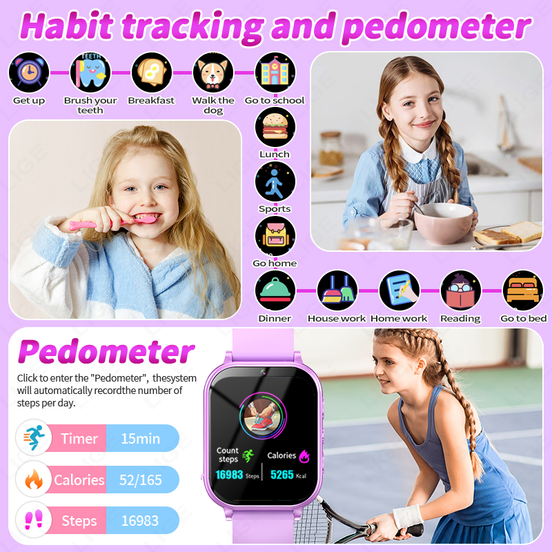 LIGE Kid Digital Smart Watch S - đánh giá và giá Smartwatch Digital Watches For Girls