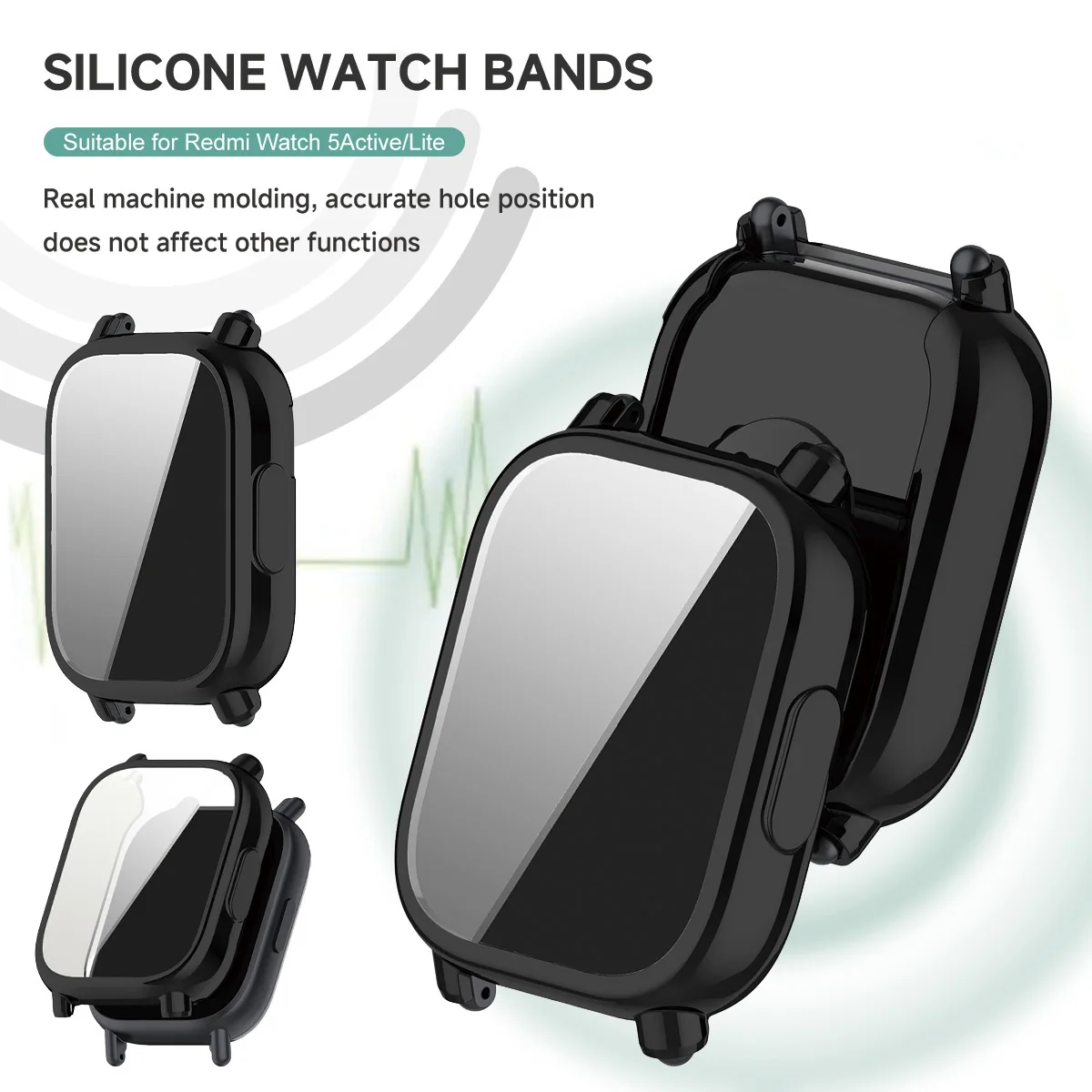 Case+Silicone Strap For Xiaomi - đánh giá và giá Silicone Sport Band