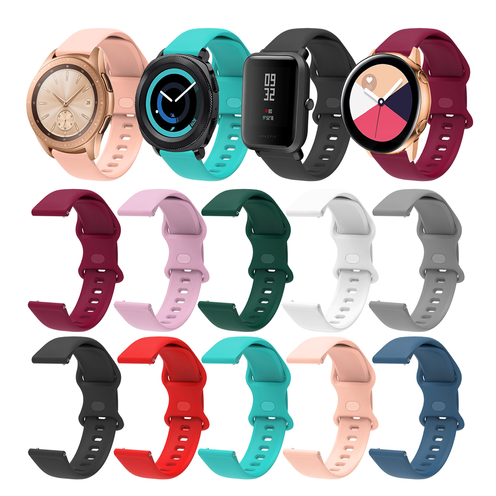 20mm 22mm Silicone wristband F - đánh giá và giá Titan Watches Smartwatch
