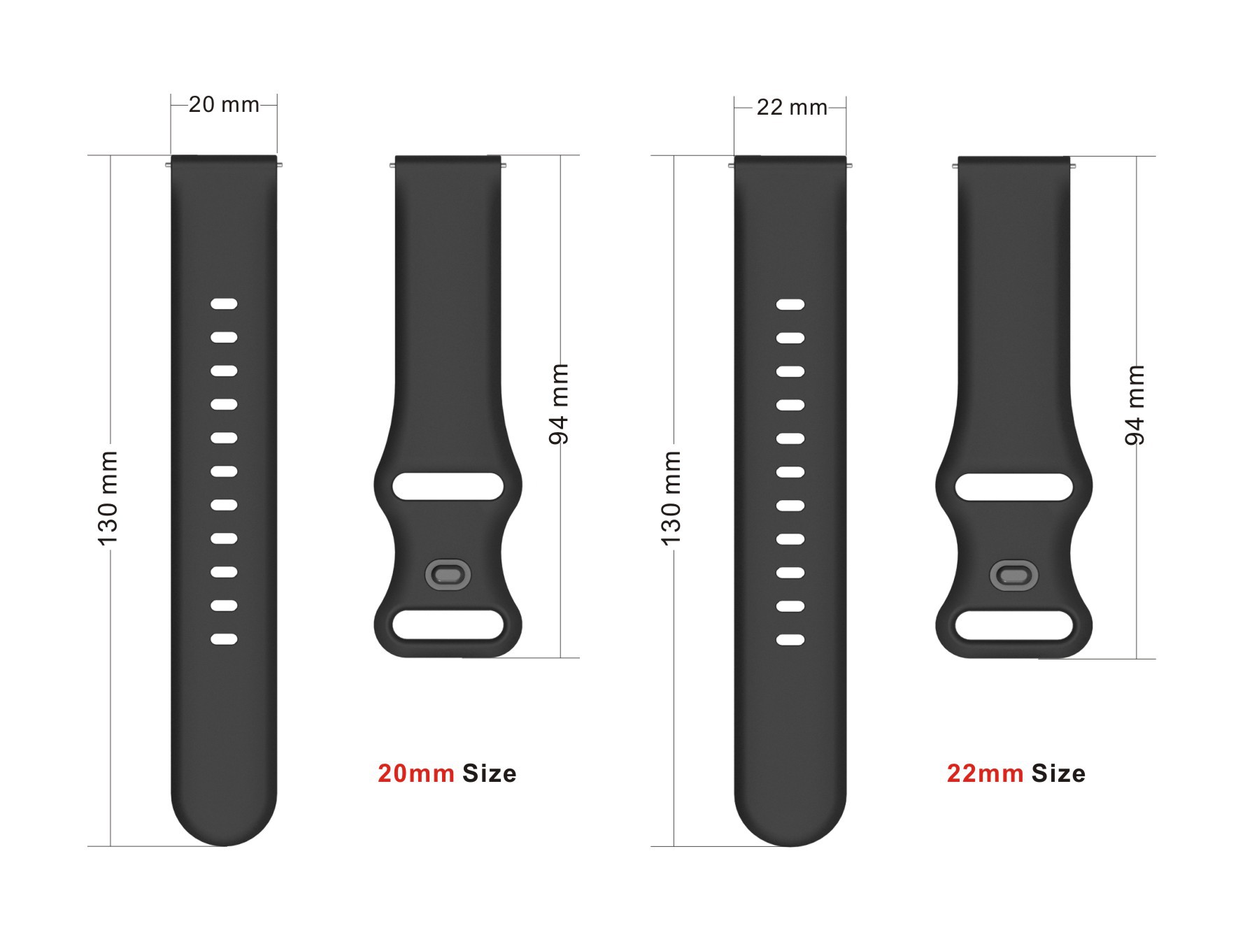 20mm 22mm Silicone wristband F - đánh giá và giá Titan Watches Smartwatch