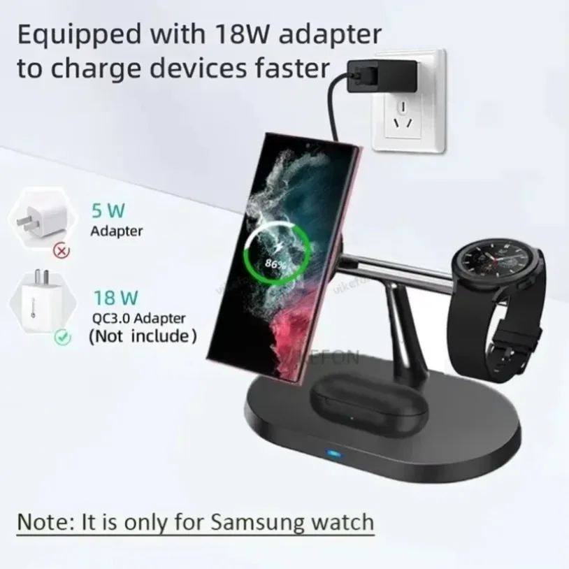 3-IN-1 Magnetic Wireless Charg - đánh giá và giá Watches Smartwatch Samsung