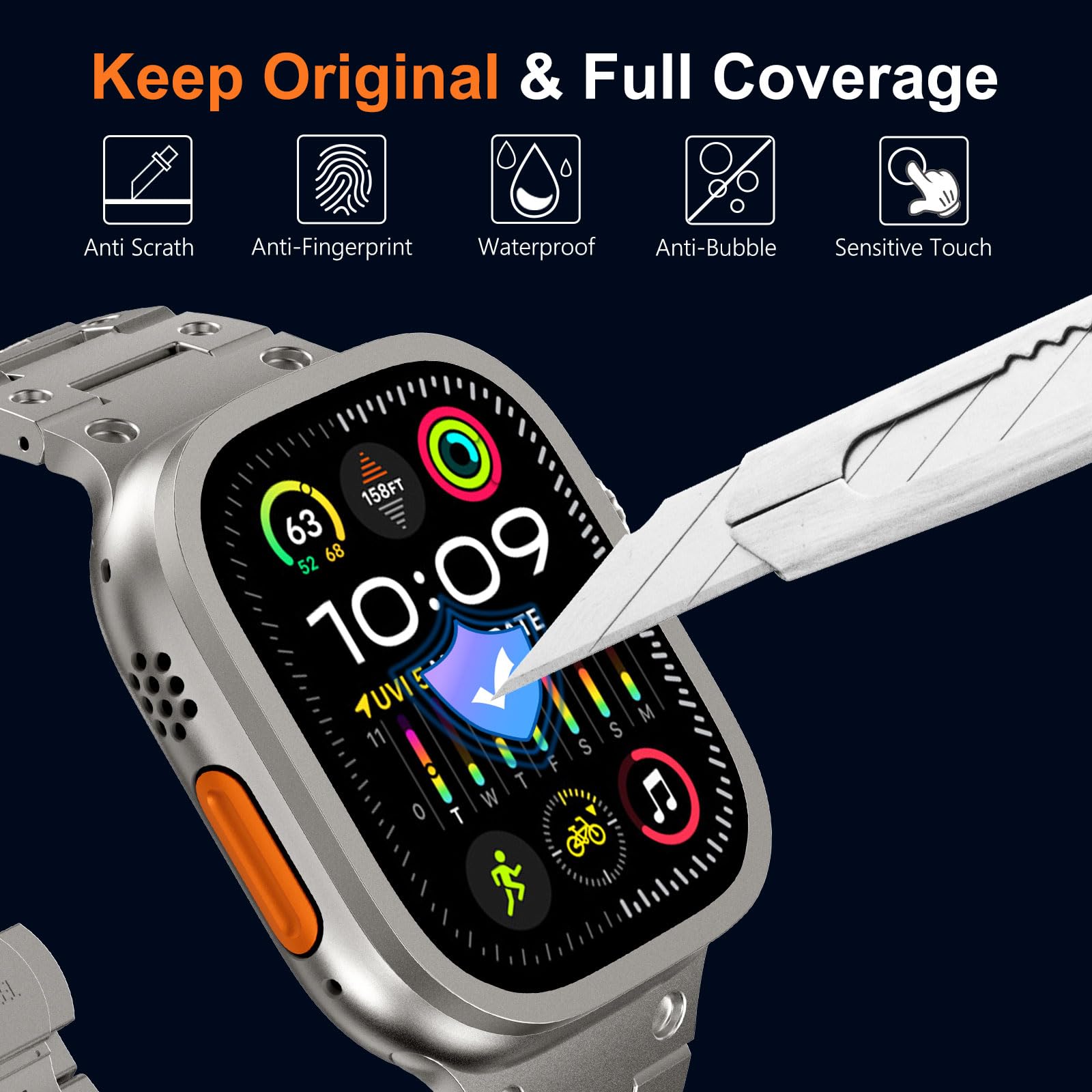 Tempered Glass for Apple Watch - đánh giá và giá Smartwatch Watches For Men