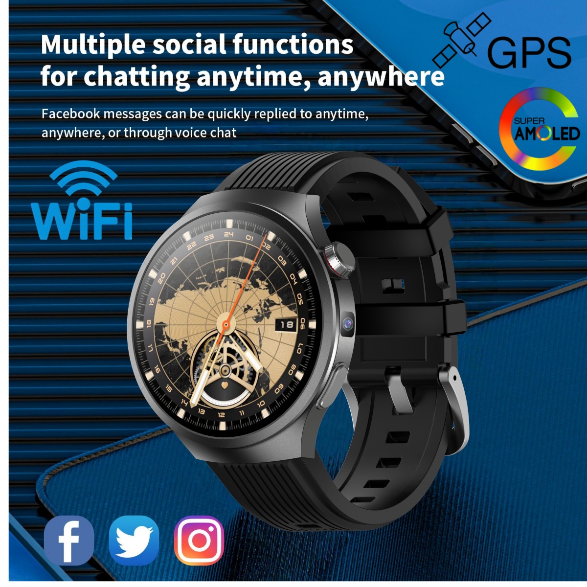 VP30 4G 5G Cellular Smart Watc - đánh giá và giá Smartwatch Watch Whatsapp