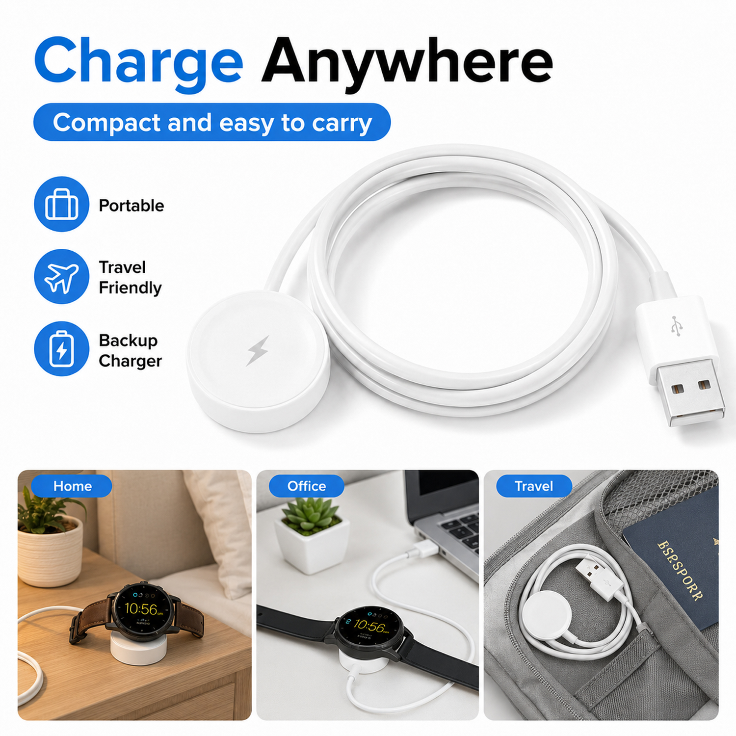 USB Watch Charger Adapter Smar - đánh giá và giá Fossil Watches Smartwatch Charger