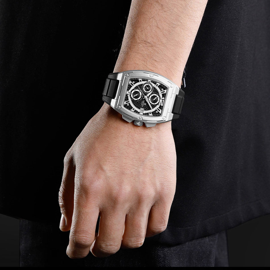NAVIFORCE Men's Waterproof Lux - đánh giá và giá Silicone Sport Band