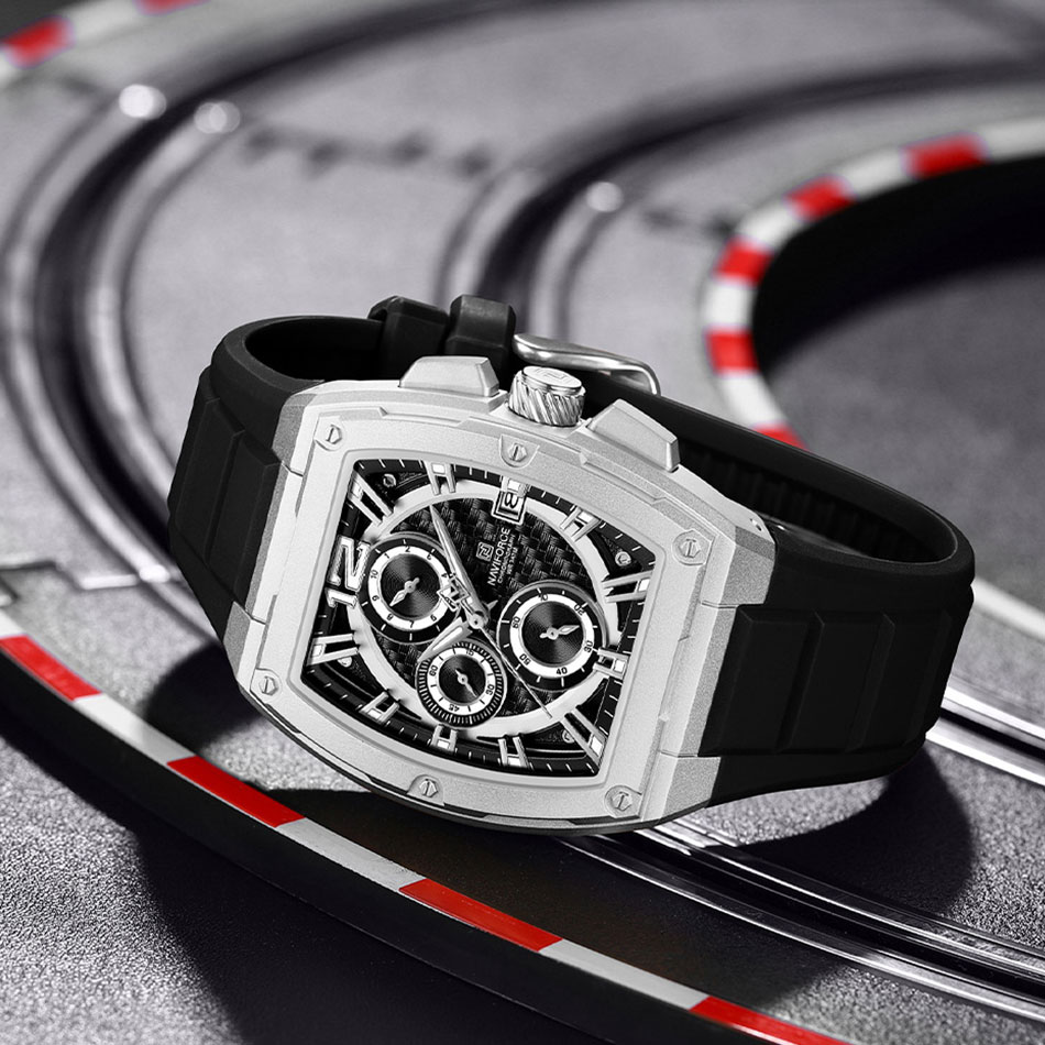 NAVIFORCE Men's Waterproof Lux - đánh giá và giá Silicone Sport Band
