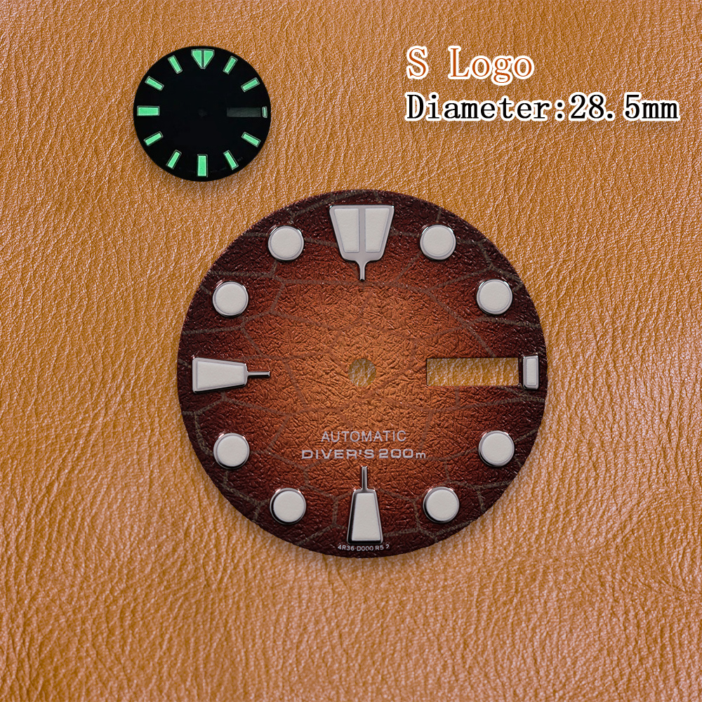 S Logo Dial 28.5mm NH36 Waffle - đánh giá và giá Watch Movement Rotor