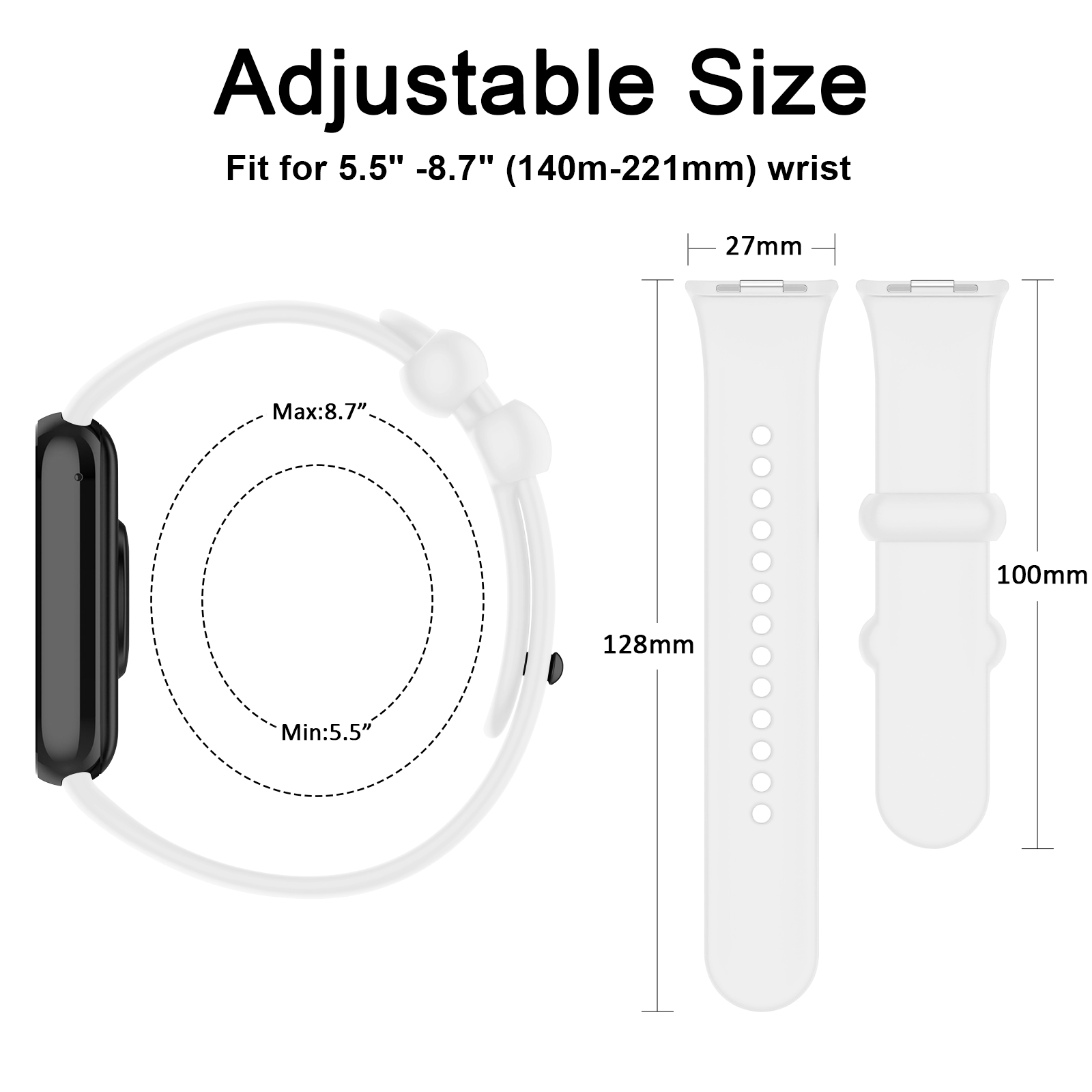 Silicone Strap For Xiaomi Mi S - đánh giá và giá Tag Watches Smartwatch