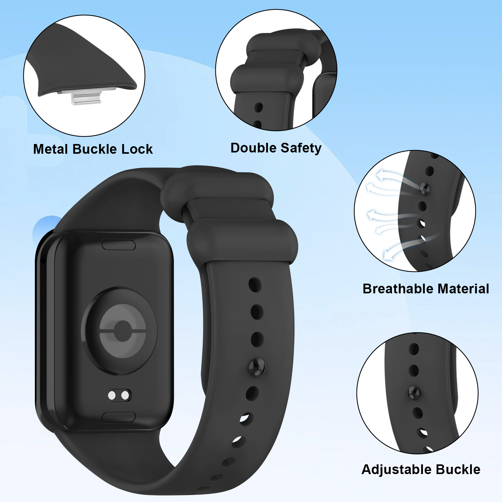 Silicone Strap For Xiaomi Mi S - đánh giá và giá Tag Watches Smartwatch