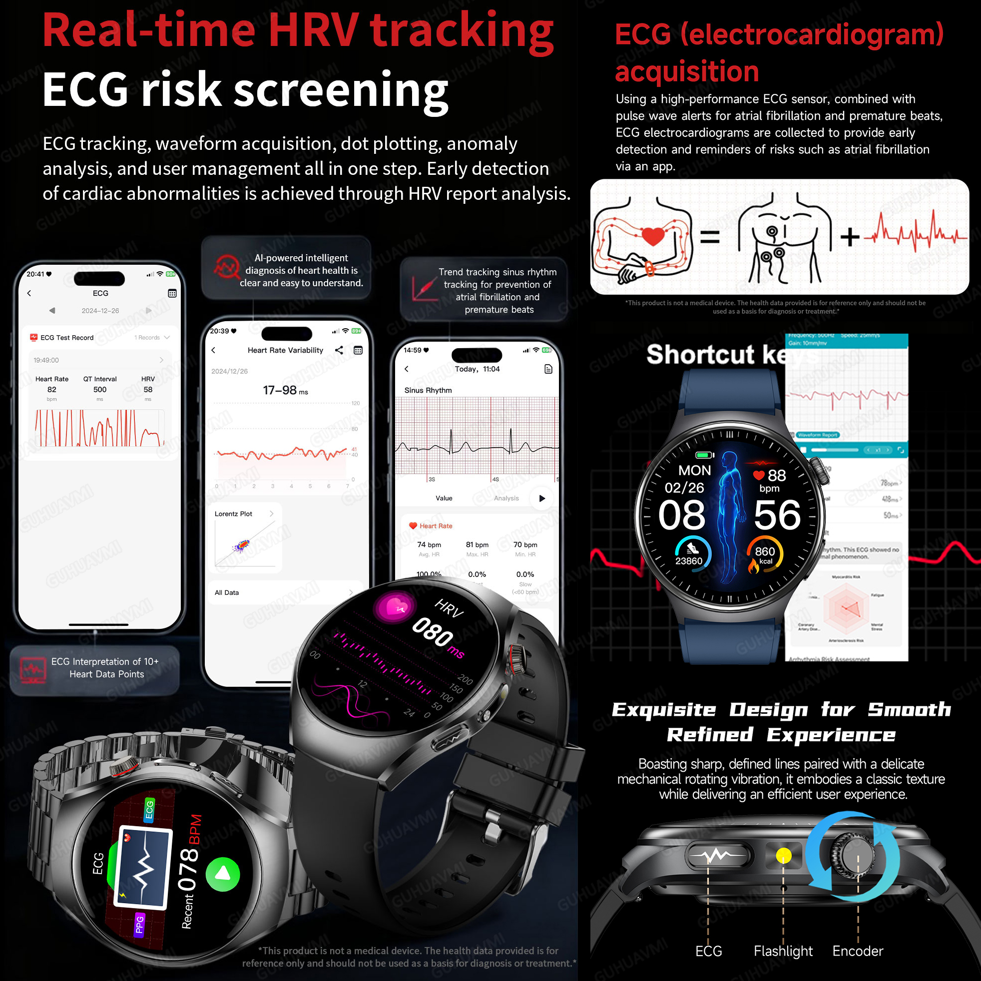 2026 New Accurate Diagnosis Sm - đánh giá và giá Smartwatch Health Watches For Women