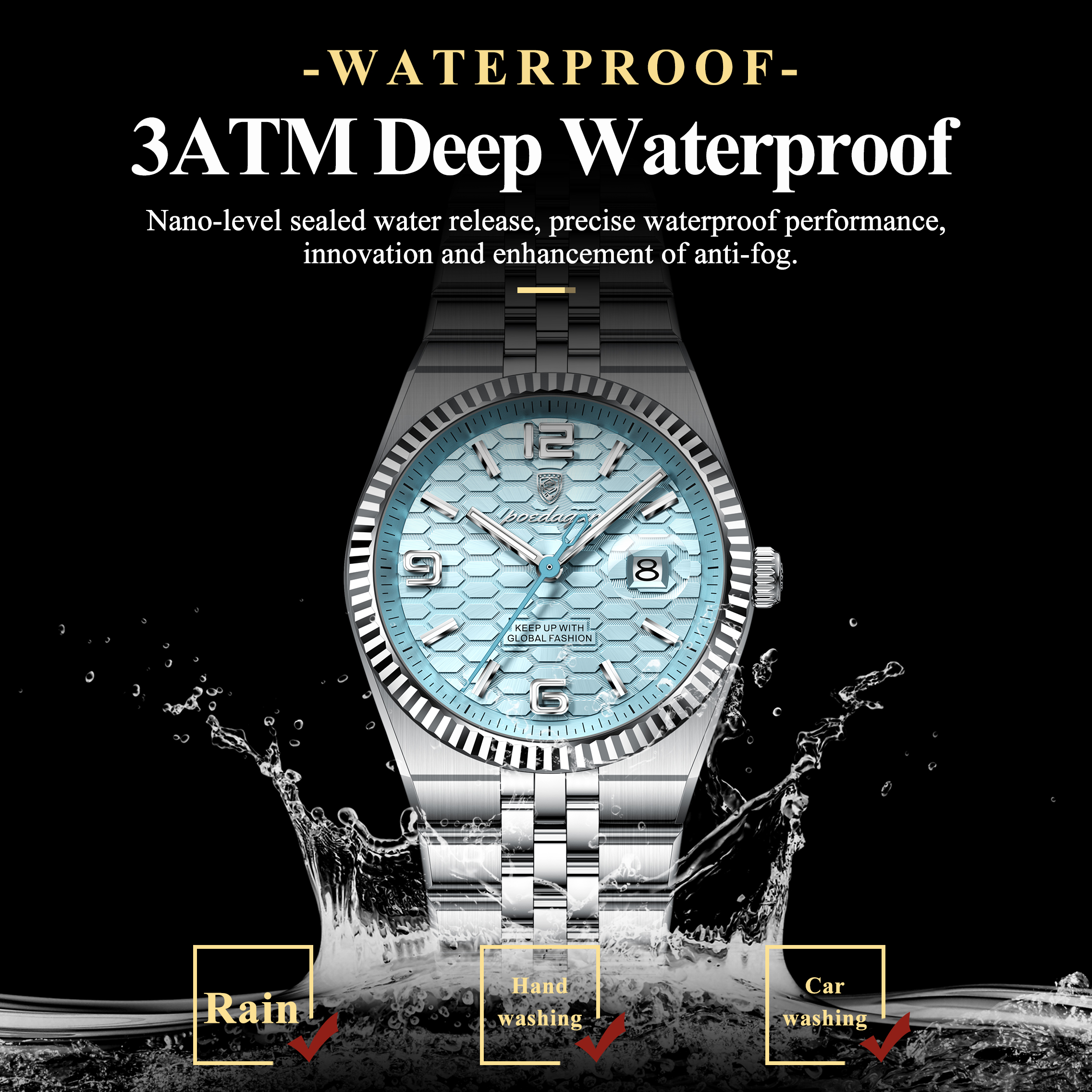 POEDAGAR Top Quartz Women's Wa - đánh giá và giá Waterproof Diving Watch