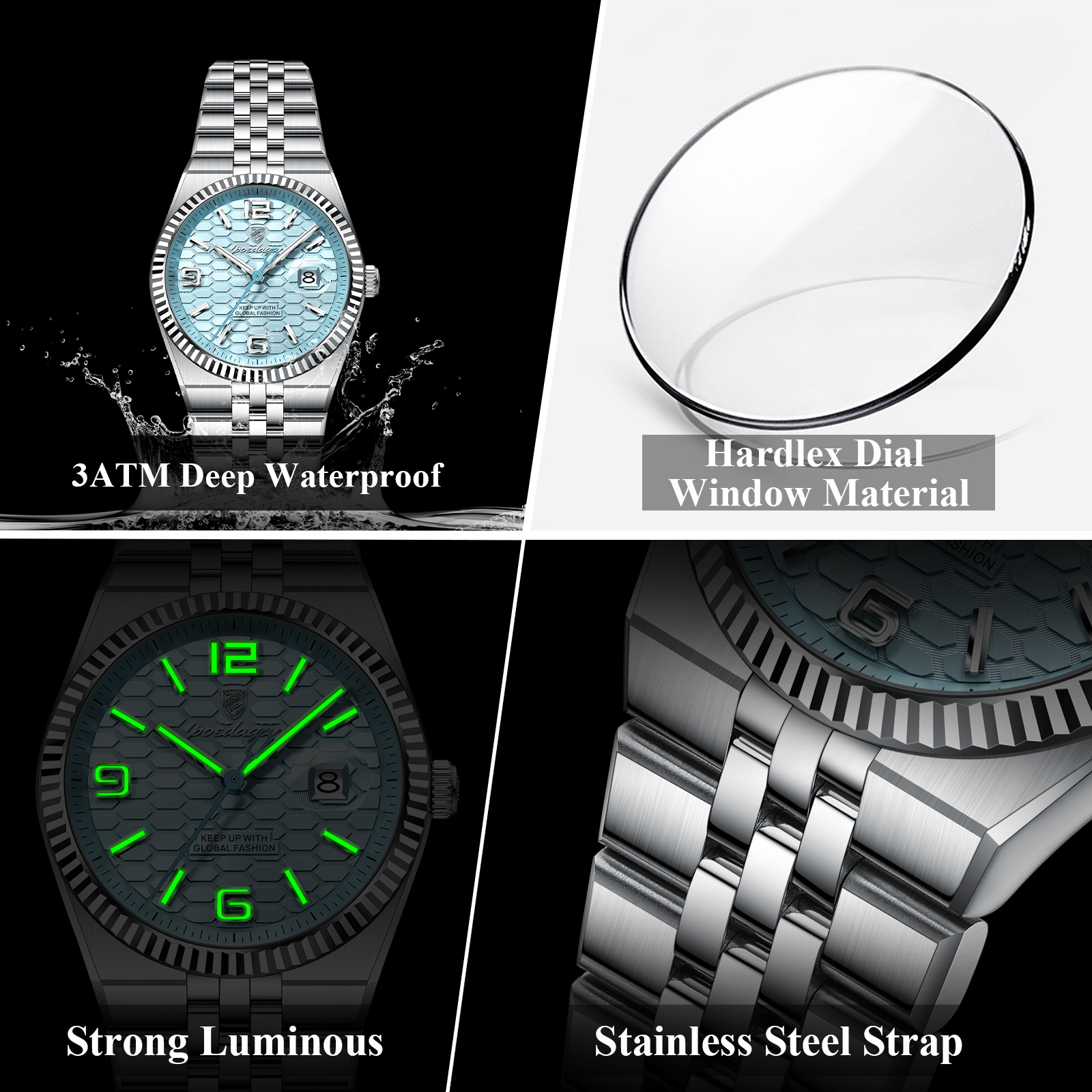 POEDAGAR Top Quartz Women's Wa - đánh giá và giá Waterproof Diving Watch