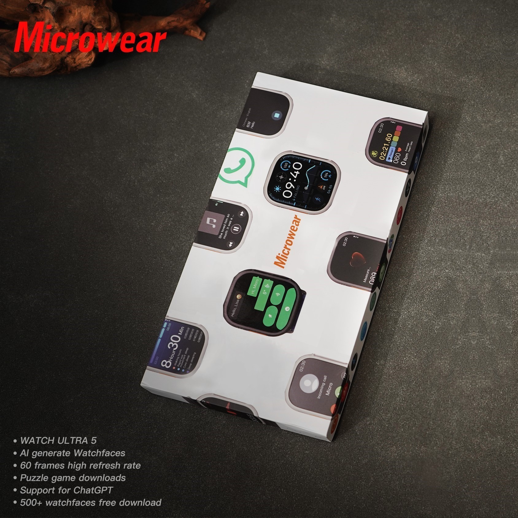 Whatsapp Quick Replies Ultra5  - đánh giá và giá Smartwatch Watch Whatsapp