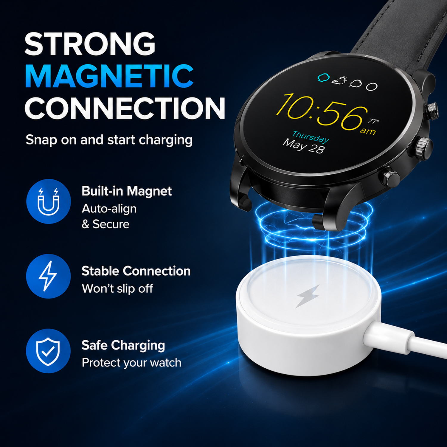 USB Magnetic Charging Cable Fo - đánh giá và giá Fossil Watches Smartwatch Charger