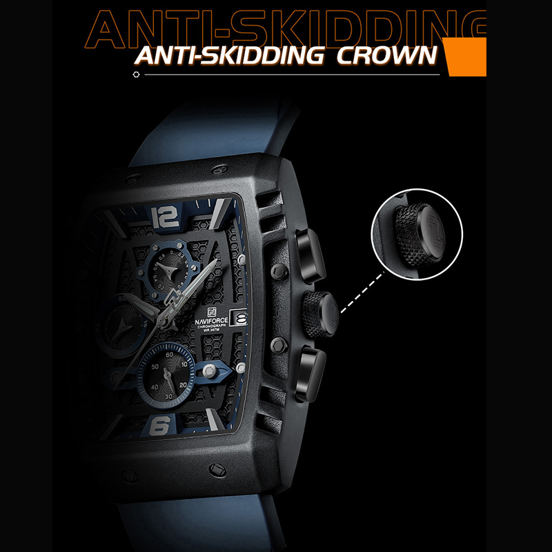NAVIFORCE Men's Luxury Watch W - đánh giá và giá Silicone Sport Band