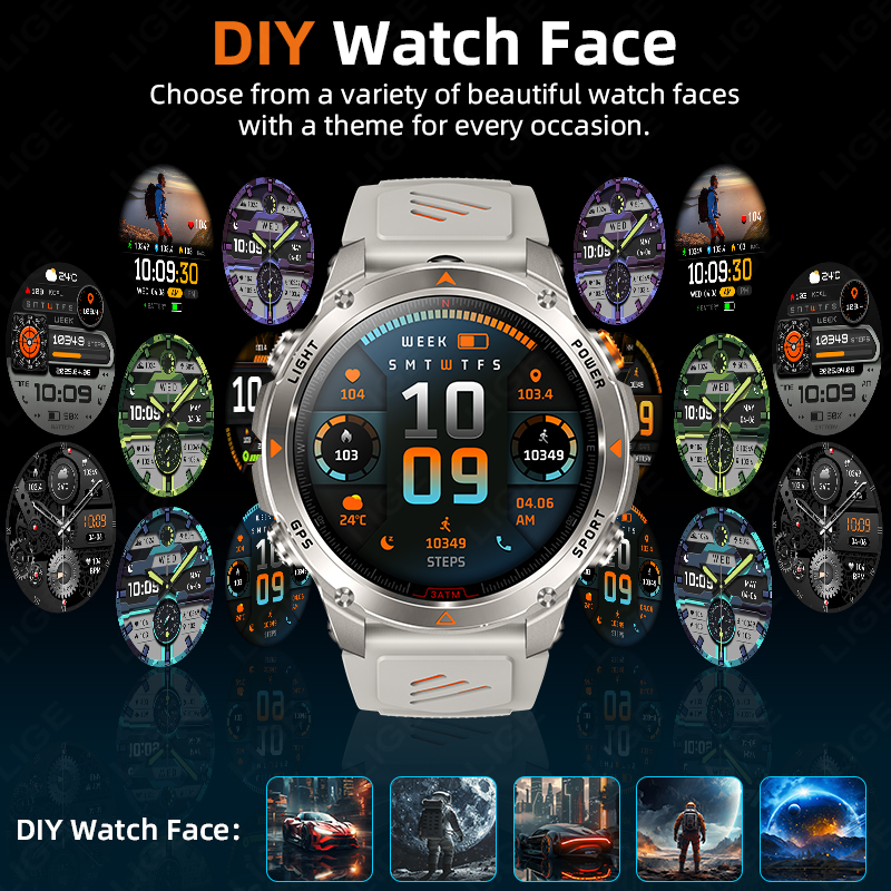 LIGE Rugged GPS Track Smart Wa - đánh giá và giá Smartwatch Watches For Men