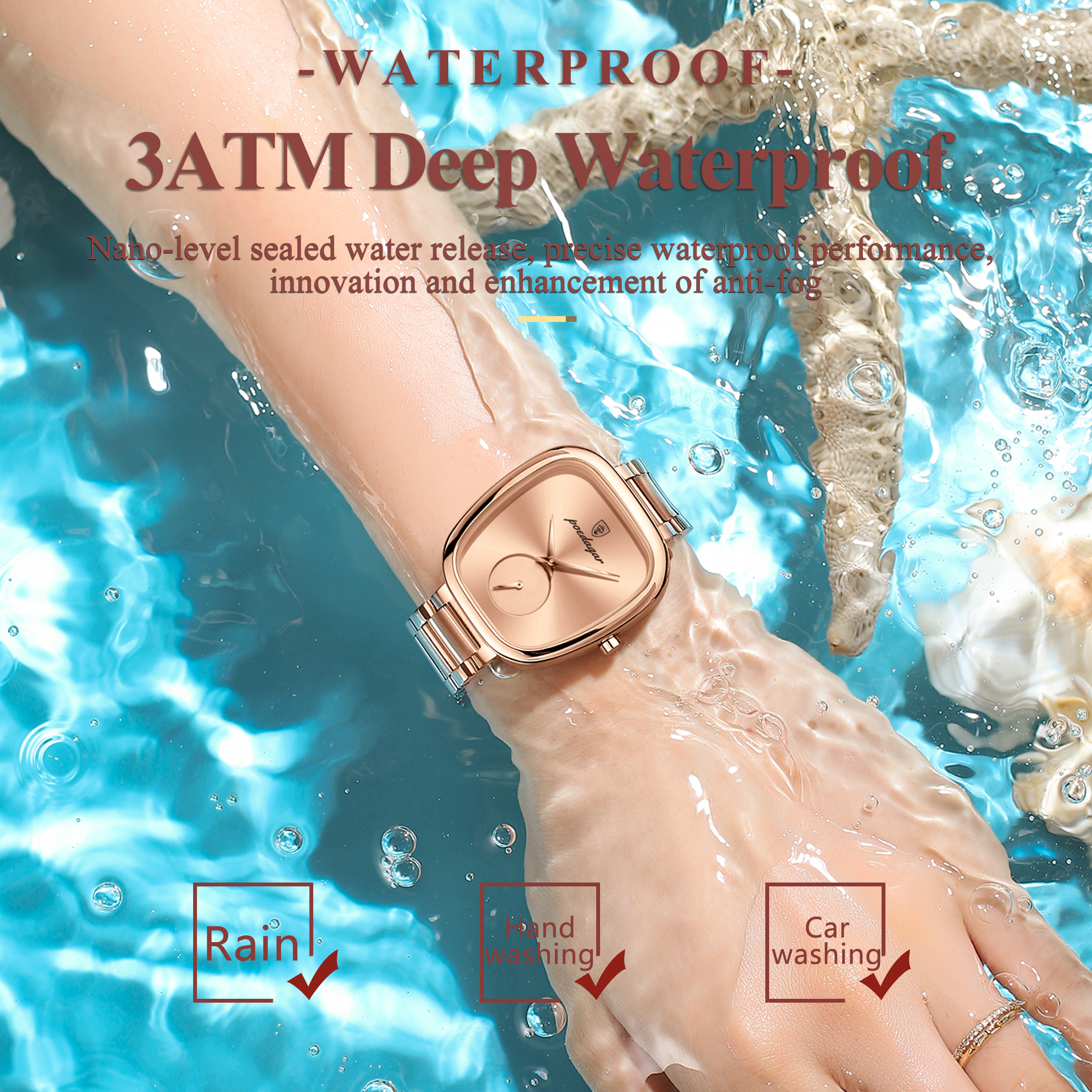 POEDAGAR Top Fashion Woman Wri - đánh giá và giá Waterproof Diving Watch