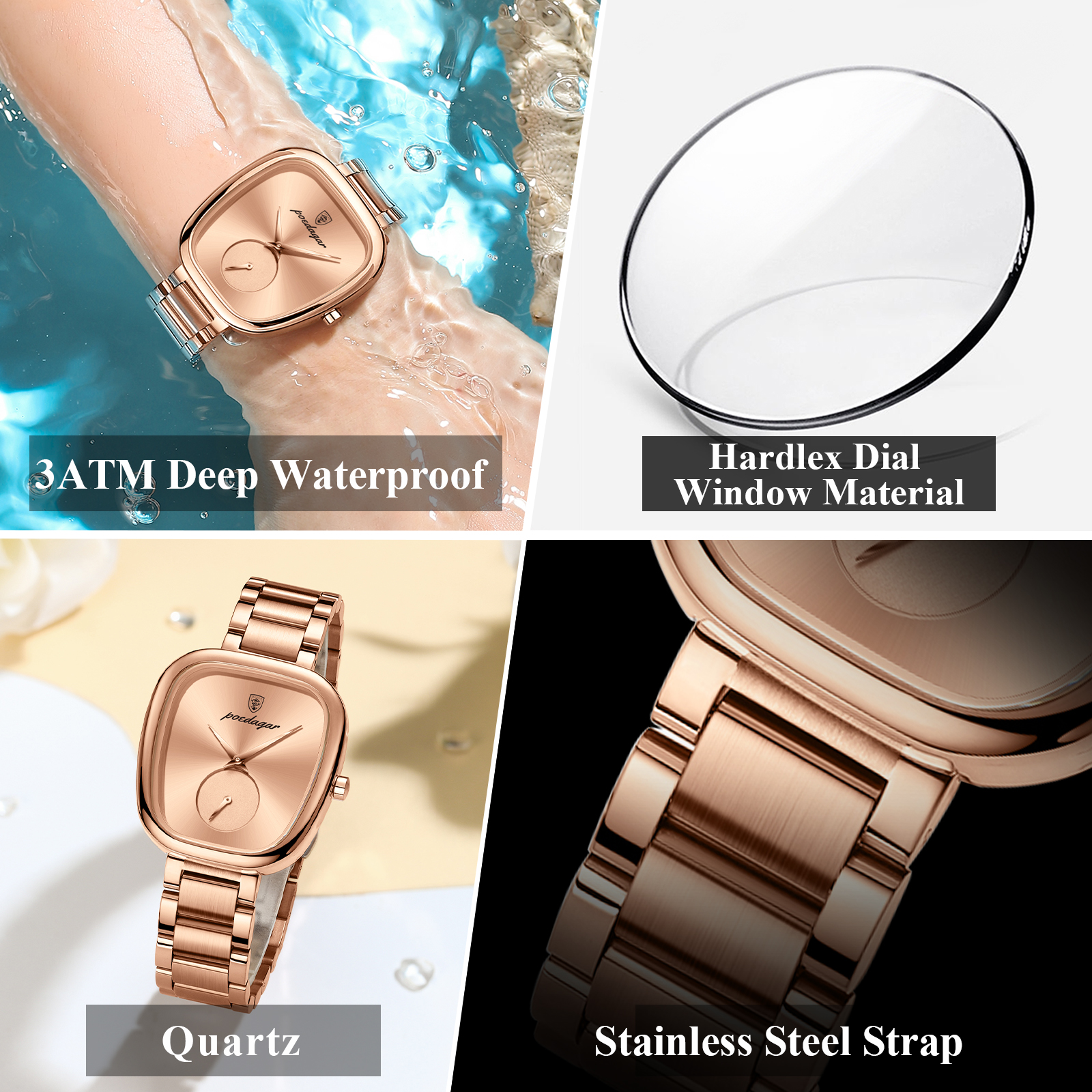 POEDAGAR Top Fashion Woman Wri - đánh giá và giá Waterproof Diving Watch