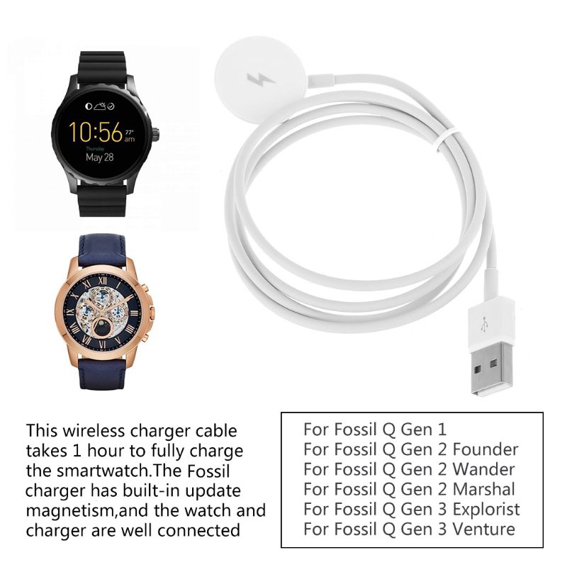 USB Watch Charger Adapter Smar - đánh giá và giá Fossil Watches Smartwatch Charger