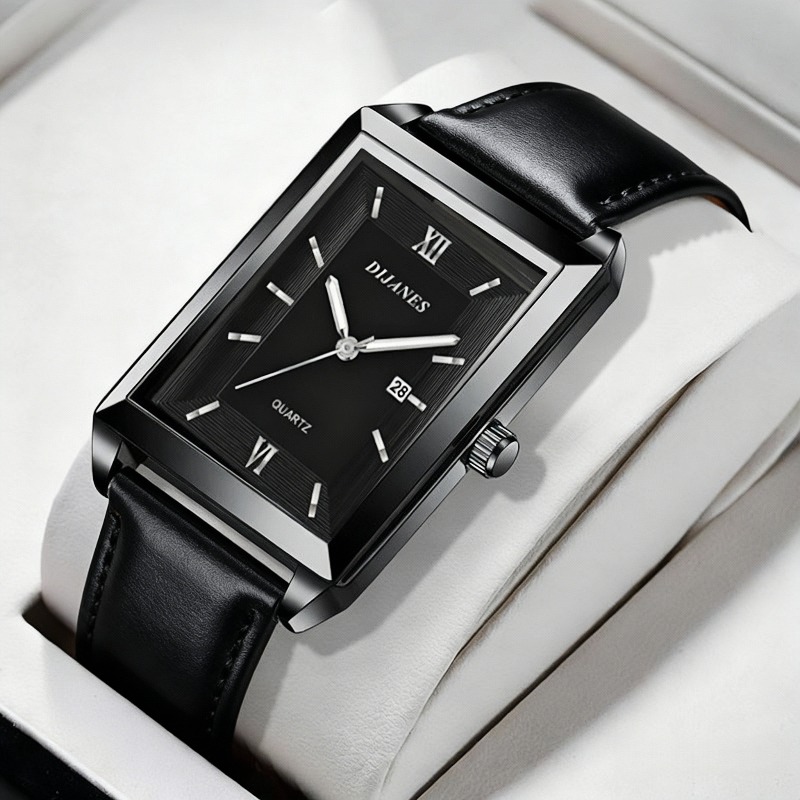 Casual Leather Men Watches Sim - đánh giá và giá Watches Not Smartwatch
