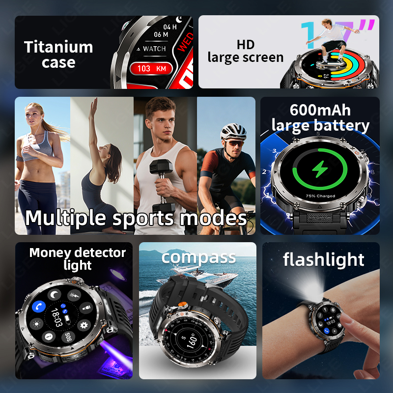 New Military Outdoor Smartwatc - đánh giá và giá Smartwatch Watches For Men