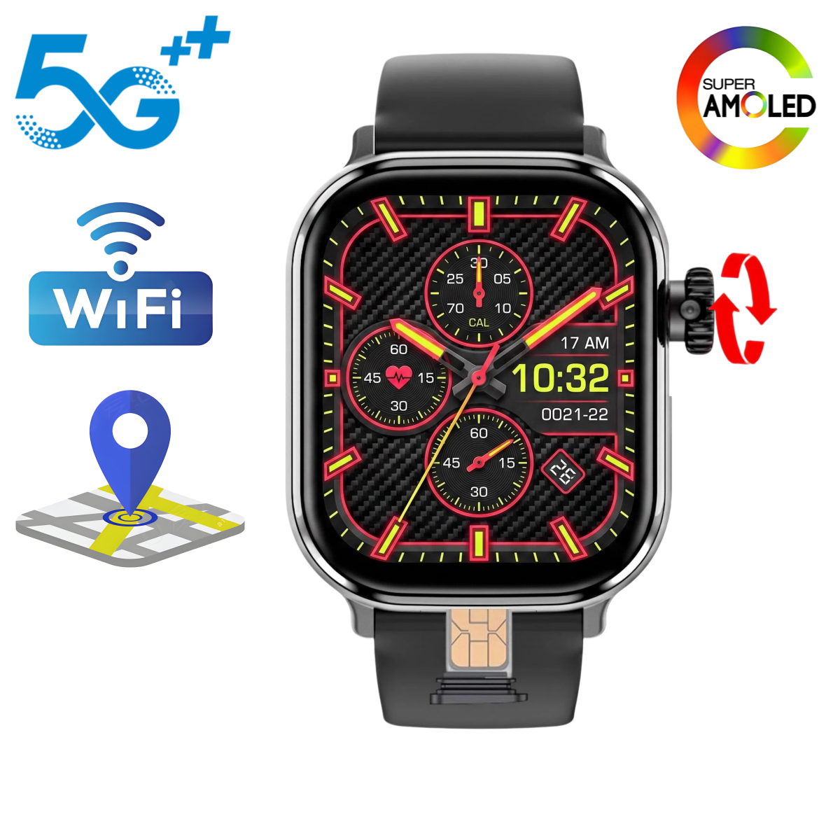 VP69 5G LTE Smartwatch With 2. - đánh giá và giá Smartwatch Watch Whatsapp