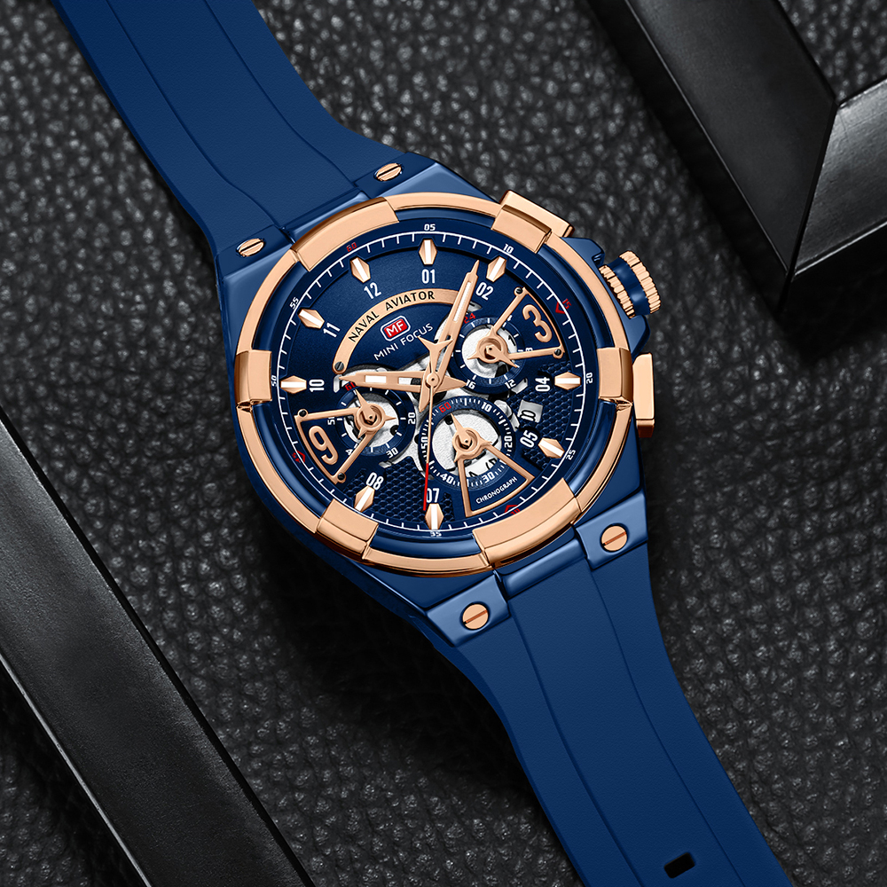 MINI FOCUS Mens Watches Brand  - đánh giá và giá Silicone Sport Band