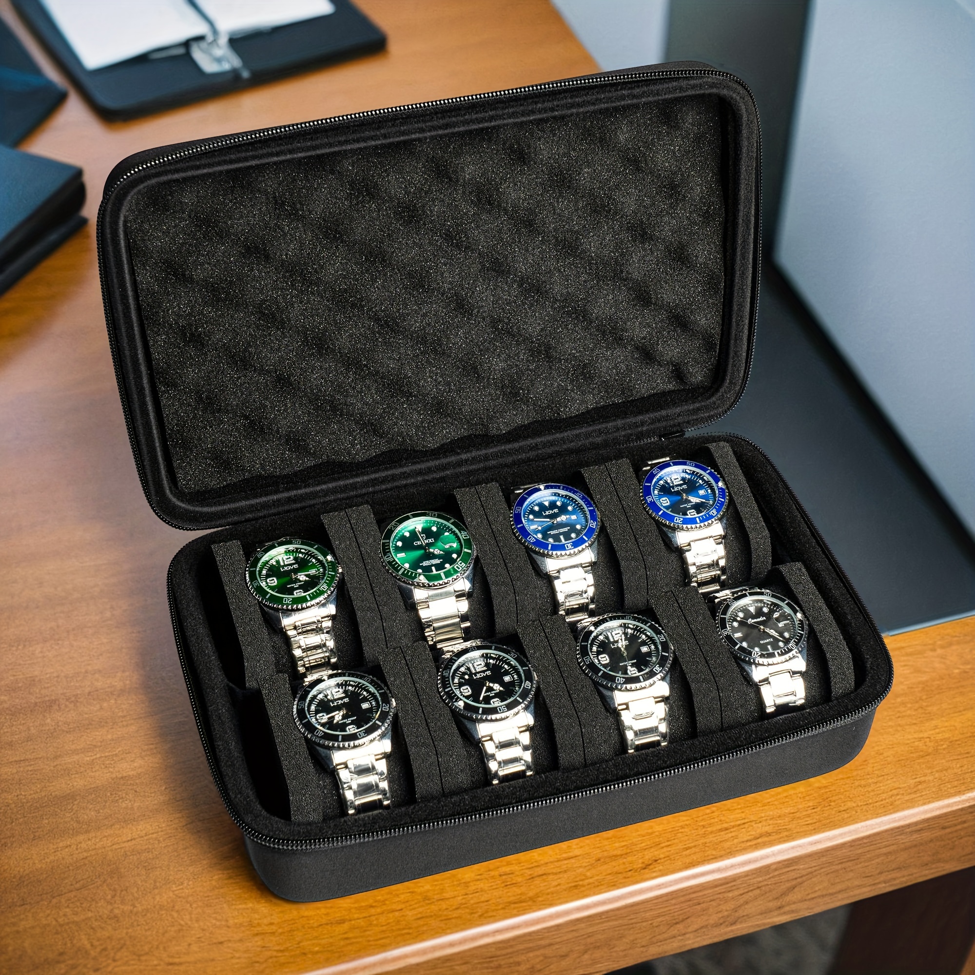 8 Slots Watch Box Organizer/Me - đánh giá và giá Tag Watches Smartwatch